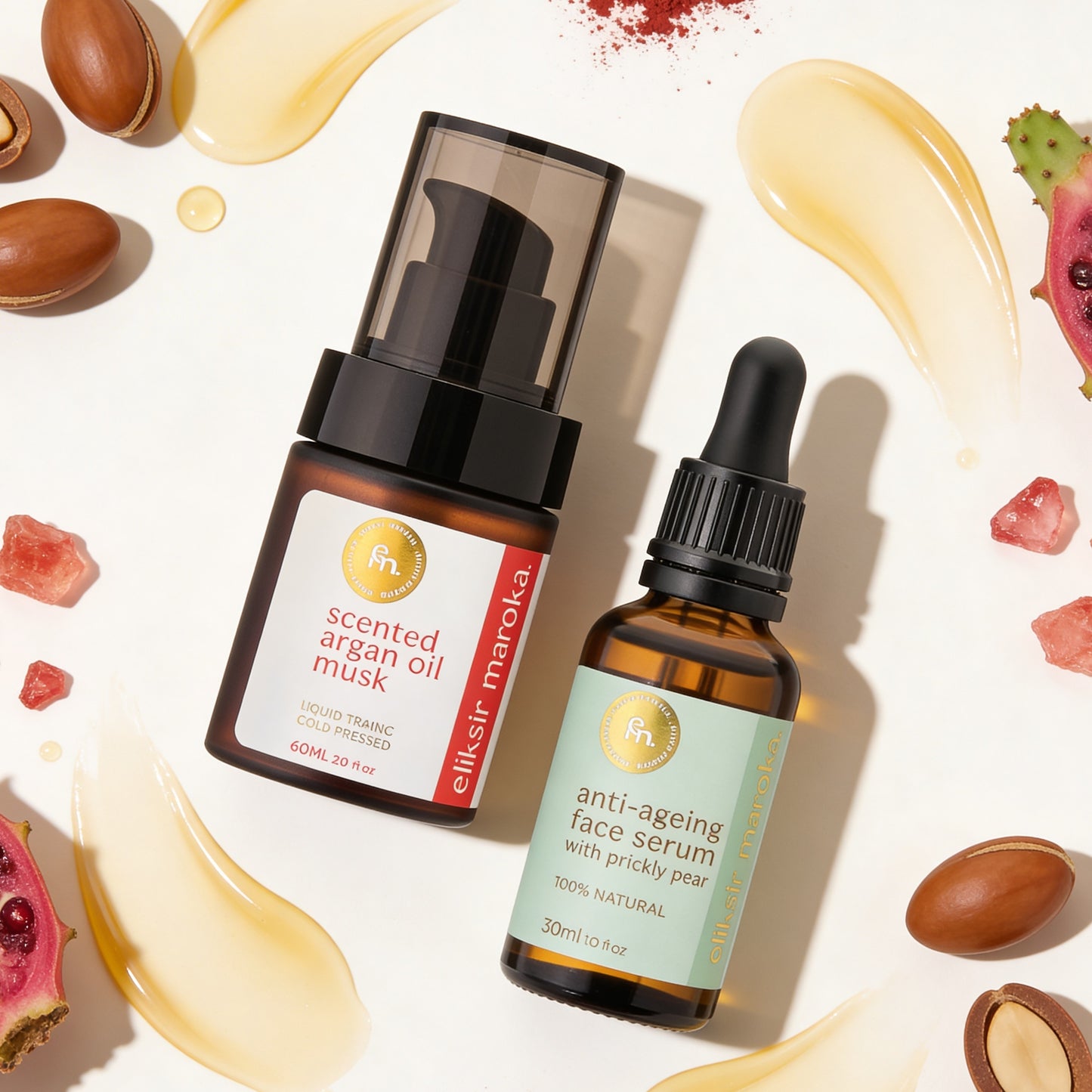 Zestaw Bestsellerów: Serum z Opuncji (Naturalny lifting) + Argan z Piżmem