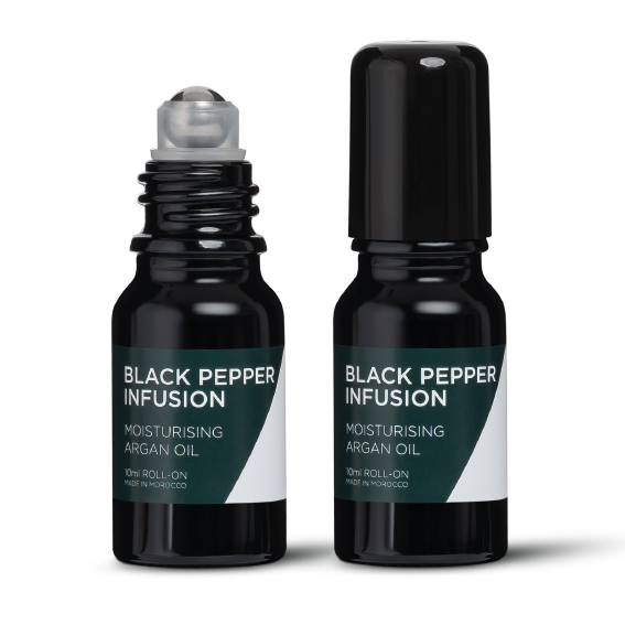 Olej Arganowy z Czarnym Pieprzem | 10ml Roll-On