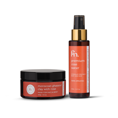 Marokańska Glinka Ghassoul z Różą