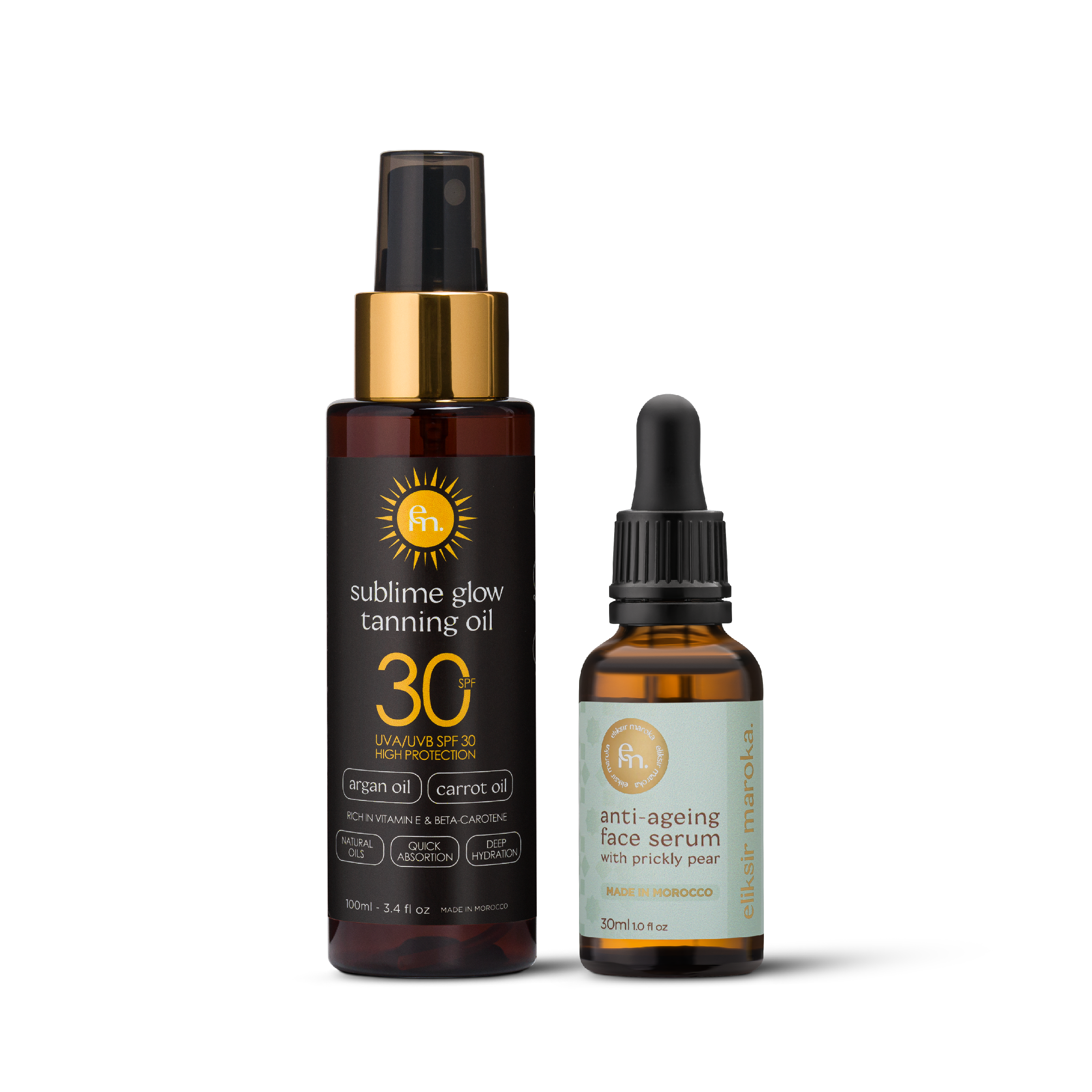 Olejek do Opalania + Serum z Opuncji